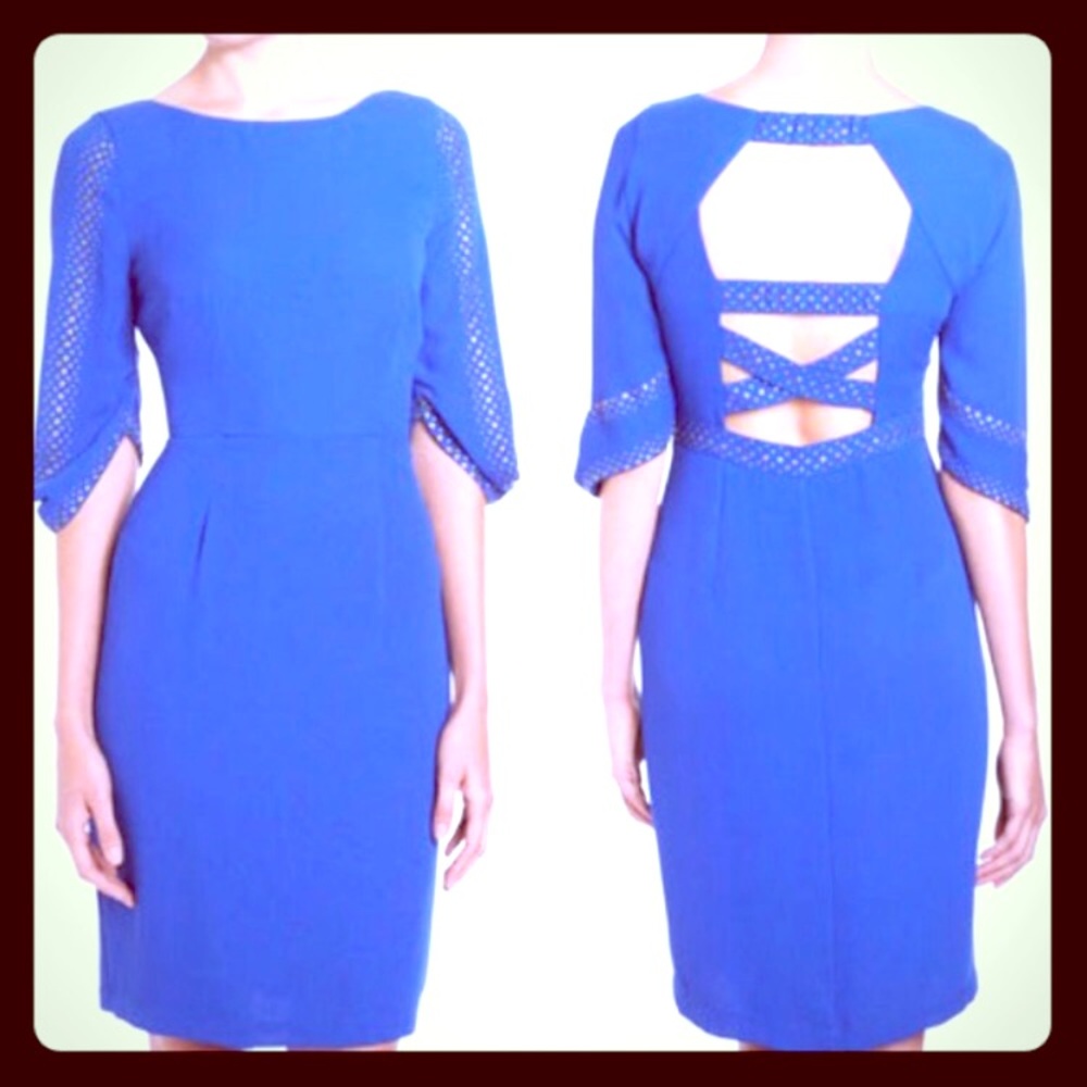 BCBG MAXAZRIA Lexy blue dress